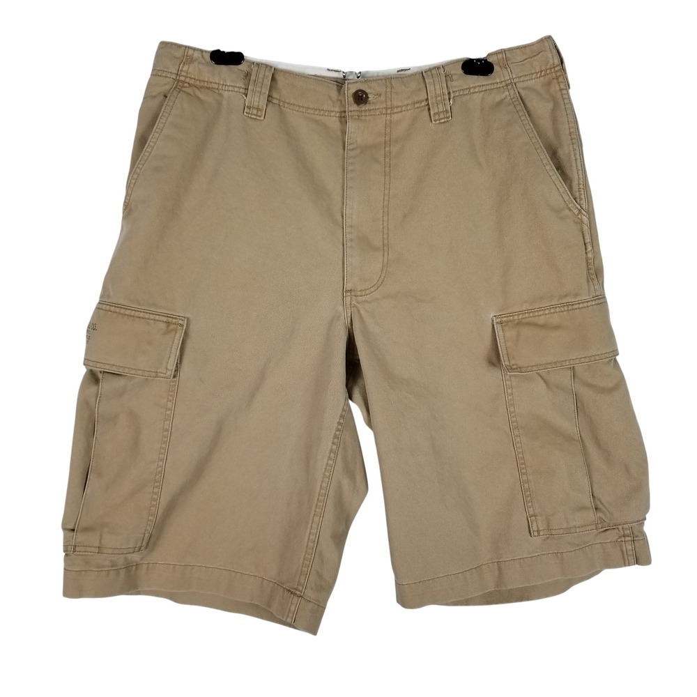 Polo Jeans Co Ralph Lauren Cargo Shorts Mens 36 Tan Khaki Cotton Twill Relaxed
